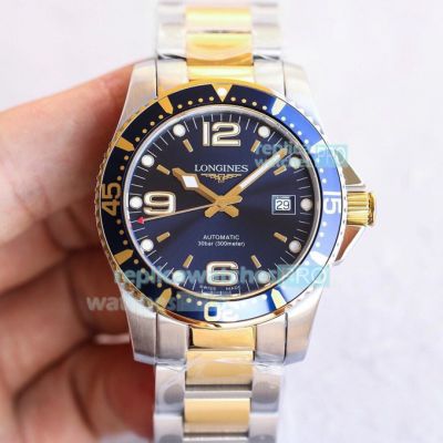 Swiss Replica Longines Hydro Conquest 2-Tone Blue Dial TW Factory Watch 41MM